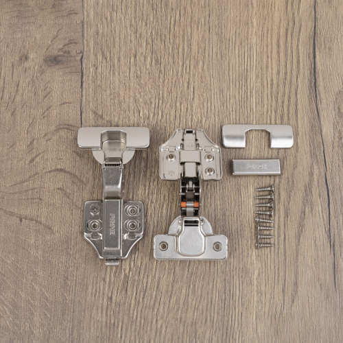 Петля внутренняя с доводчиком 45мм h0 clip-on PRIME by AKS 3D (саморезы, заглушки) (упак. = 2 шт.)_6