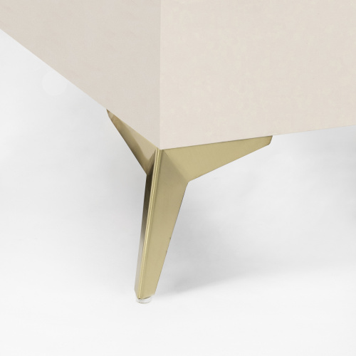 Опора меб. мет. HELLY h150 угловая браш.золото AKS_5