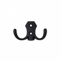 Крючок меб. двухрожковый мет. WP89 черный матовый GRIDLI фотография