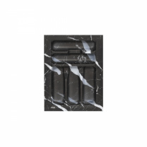 Лоток для столовых приборов 400 MARBLE 320*430, черно-серый мрамор AKS фотография