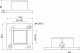 Крепление (розетка) для квадр. трубы 25*25 QUADRO, черный AKS_preview_1