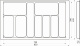 Лоток для столовых приборов 900 TR-03 (830～790*430～390*55), белый AKS_preview_1