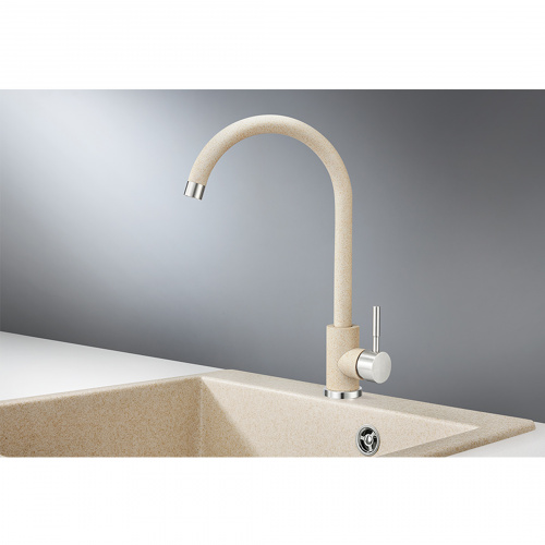 Смеситель для кухни высокий, ST-4031, бежевый, Granula _3