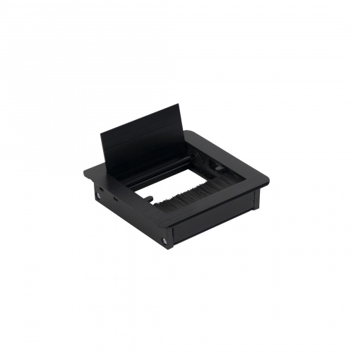 Пропуск кабельный металл 120х120мм брашированный черный AKS_3