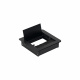 Пропуск кабельный металл 120х120мм брашированный черный AKS_preview_1