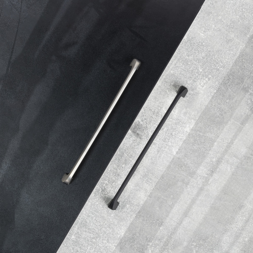 Ручка меб. скоба мет. SAMBA 192 шлифованная сталь, AKS_5