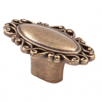 Ручка меб. кнопка мет. BING старое золото AKS фотография