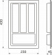Лоток для столовых приборов 300 STANDARТ (230*430), белый РП_preview_1