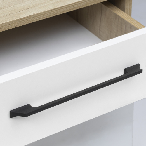 Ручка меб. скоба алюм. DREAM 320/360 черный матовый, AKS_5