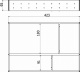 Комплект разделителей L450 универсальный металлический Organizer нержавеющая сталь (423*293*65) AKS_preview_1