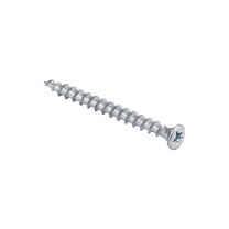 Саморез универсальный 5,0*40 белый цинк (уп/0,5тыс.шт) AKS фотография