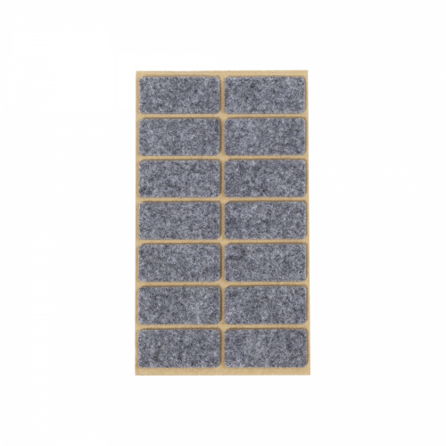 Подкладка самоприлипающая фетровая 20х44мм (1лист=14шт) серая Folmag_1