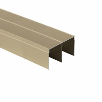 Профиль алюминиевый SENATOR золото направляющая верхн. L-6000 мм АЛЮТЕХ 