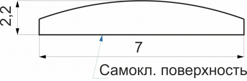 Декор мебельный мат. хром РП_2