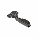 Петля накладная с доводчиком 45мм h0 clip-on AKS PLUS 3D узкая черная (саморезы, заглушки)_preview_1
