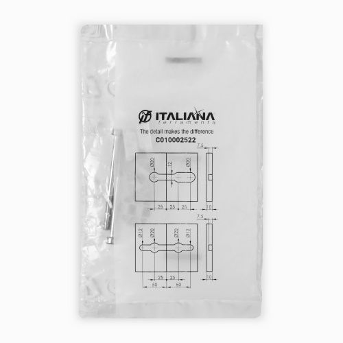 Стяжка для компакт плиты K TOP (1 к-т=2стяжки+2винта+2 ответные планки) Italiana Ferramenta_6
