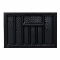 Лоток для столовых приборов 700 LINER 640*430, черный AKS фотография