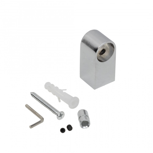 Держатель модерн, труба d16 хром AKS_3