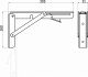 Полкодержатель складной Модель 1, 300 белый AKS_preview_1