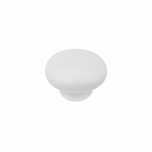 Ручка меб. кнопка керамич. DG20 белый AKS_1
