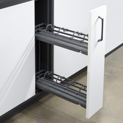 Выдвижная корзина-карго 200 FOCUS крепл.боковое/левое, графит PRIME by AKS_3