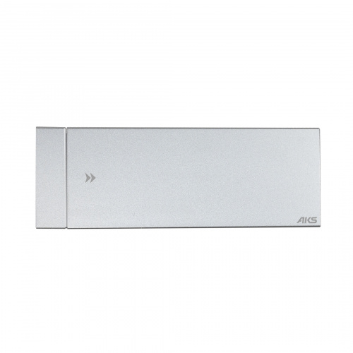 Выдвижной удлинитель Hollander, 2 розетки, 2xUSB, HDMI, LAN, шлиф. сталь AKS_5