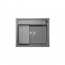 Мойка кварц, прямоугольная, KS-6003, 600*510мм, алюминиум, на столешницу, Granula фотография