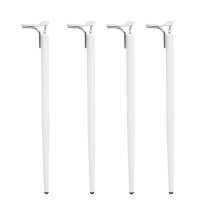 Опора меб. DIANA h725, белый матовый/хром (1 упак. = 4 шт.) AKS фотография