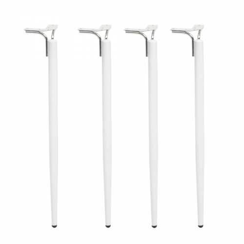 Опора меб. DIANA h725, белый матовый/хром (1 упак. = 4 шт.) AKS_1