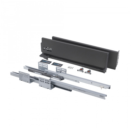 Система ящиков Slimbox AKS L-450 графит средний SOFT CLOSE H=128 ДСП 16мм_2