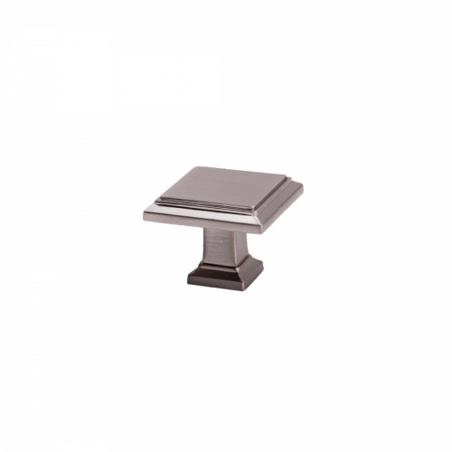 Ручка меб. кнопка мет. IONIKA шлифованная сталь, AKS_1