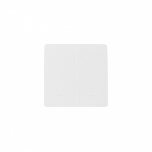 Выключатель кинетический, с реле, 2 клавиши, белый, AKS_1