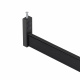 Держатель штанги гардеробной прямоуг. FAME LUMI/1 концевой, черный браш AKS_preview_1
