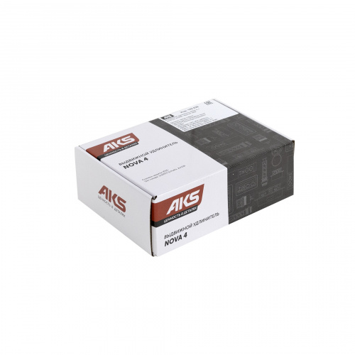 Выдвижной удлинитель Nova 4, 1 розетка, USB A + USB C, черный, AKS_4
