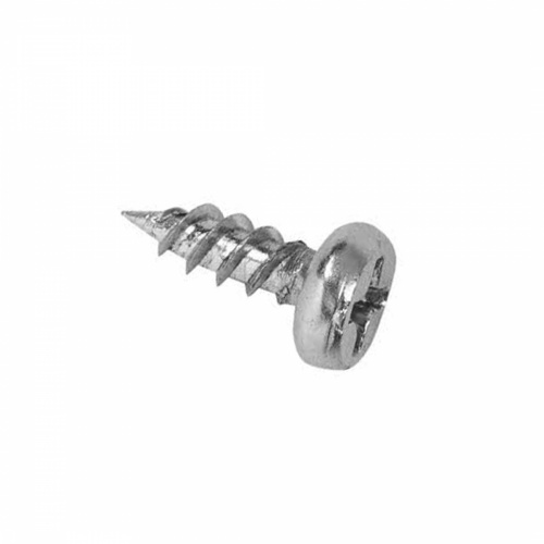 Саморез с полукруглой головкой 3,5*9,5 острый, белый цинк (уп/1тыс.шт) AKS_1