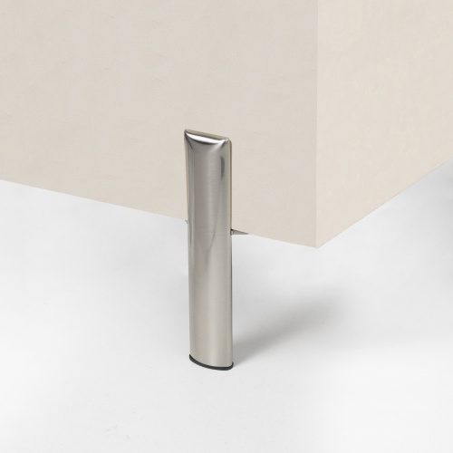 Опора меб. мет. KLEO h130 для пуфов инокс AKS_6