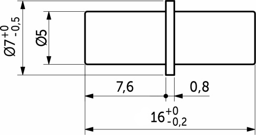 Полкодержатель для корпусных полок мет. duplo 5,0*16 (1уп.=500шт) AKS_2