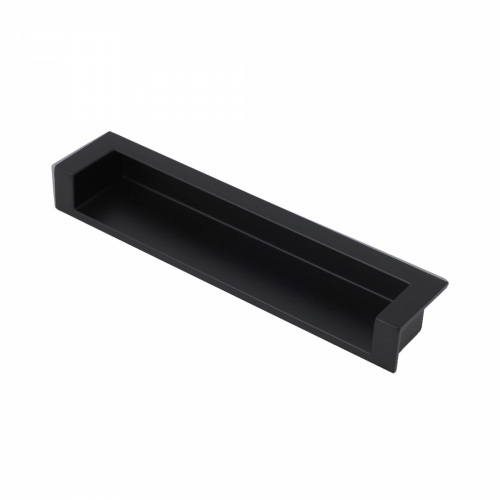 Ручка меб. врезная мет. DN50 128 мат. черный, AKS_1