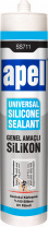 Герметик силиконовый универсальный SS711 Apel белый 250 мл, фотография