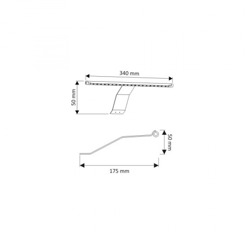 Светильник светодиодный CAPRI (Slim Plus), 2W/12VDC, на ножке, 6000K холодный белый, HLT_2