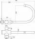 Смеситель для кухни двухрычажный, HDF-8204, сатин, AKS_preview_1