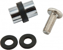 Крепление стеклянной полки мет. одинарный хром AKS фотография