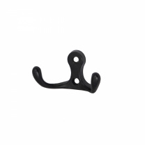 Крючок меб. двухрожковый мет. WP19 черный матовый GRIDLI фотография