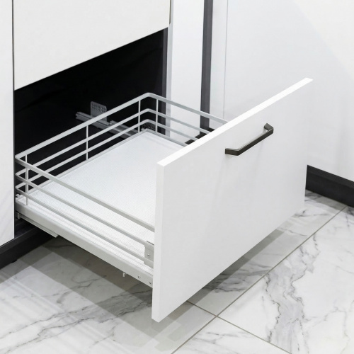 Выдвижная корзина 600 FOCUS, белый PRIME by AKS_3