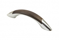 Ручка меб. скоба пластик. PATREX №10, 96 золото/т.орех/махонь (64) AKS