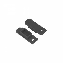 Заглушка штанги гардеробной прямоуг. FAME LUMI, графит браш AKS фотография