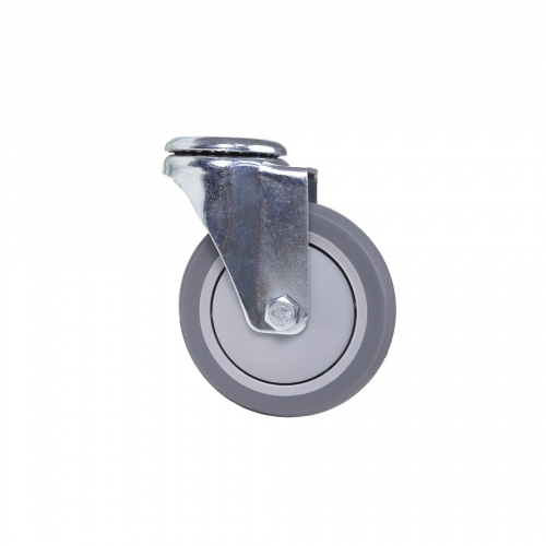 Колесо меб. d100 h130 под винт М12, серый AKS_3