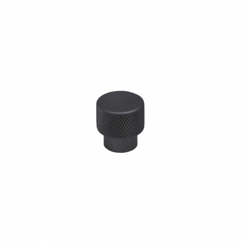 Ручка меб. кнопка мет. FLUID черный матовый, AKS_1