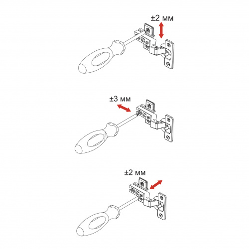 Петля угловая 45° с пружиной 48мм h2 slide-on AKS_4
