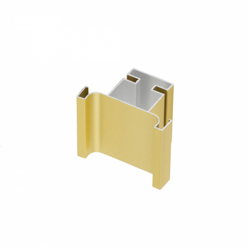 Профиль алюм. GOLA-16 вертикальный средний 5,4 м матовое золото AKS_1